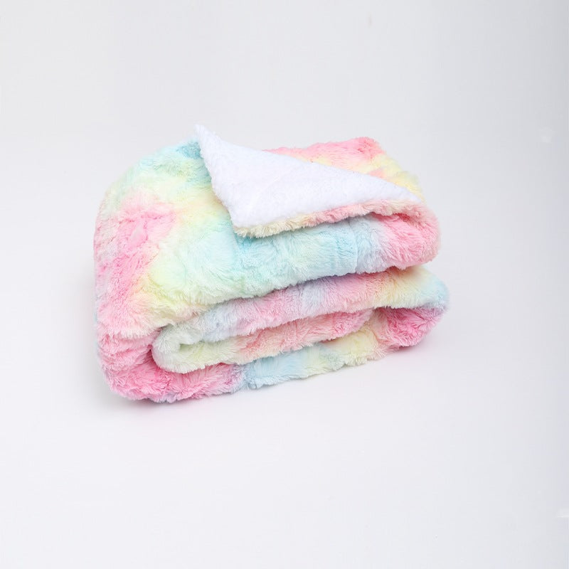 Double-Layer Faux Fur Plush Blanket