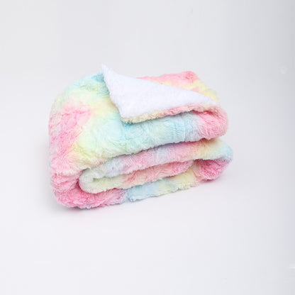 Double-Layer Faux Fur Plush Blanket