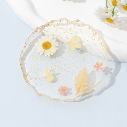 Resin Flower Coaster Heat Insulation Table Decor