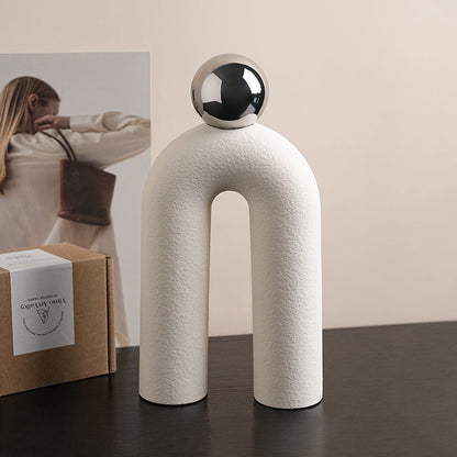 Modern Abstract Arch Ball Decor