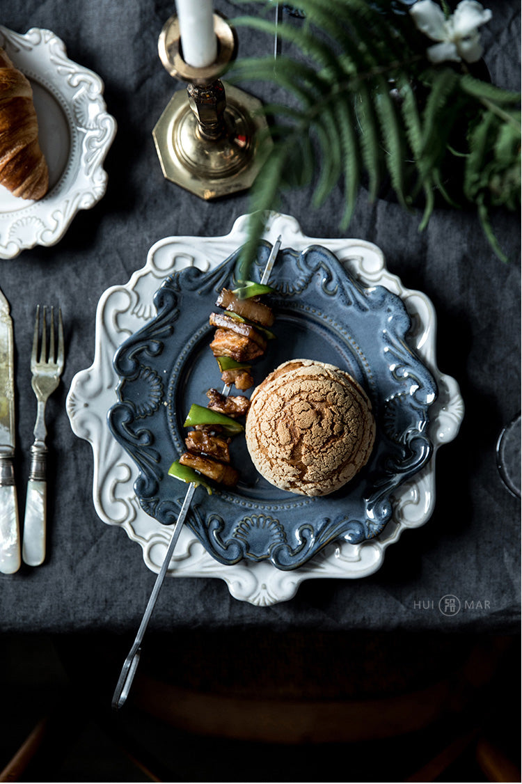 Creative Baroque European Tableware Set (Dinner Plates & Bowls)