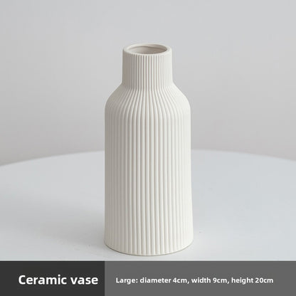 Simple Ceramic Vase Set for Home Decor