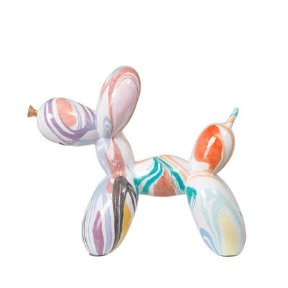 Nordic Style Artistic Resin Dog Figurine Home Decor