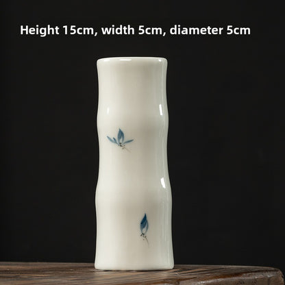 Butterfly Orchid Ceramic Vase