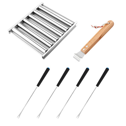 Stainless Steel Rolling Sausage Rack Barbecue Set
