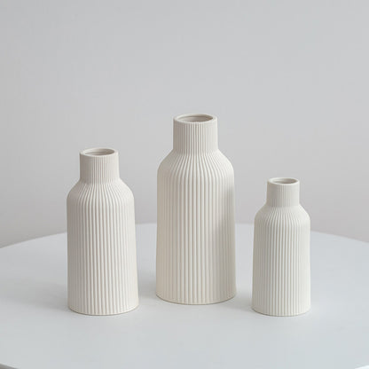 Simple Ceramic Vase Set for Home Decor