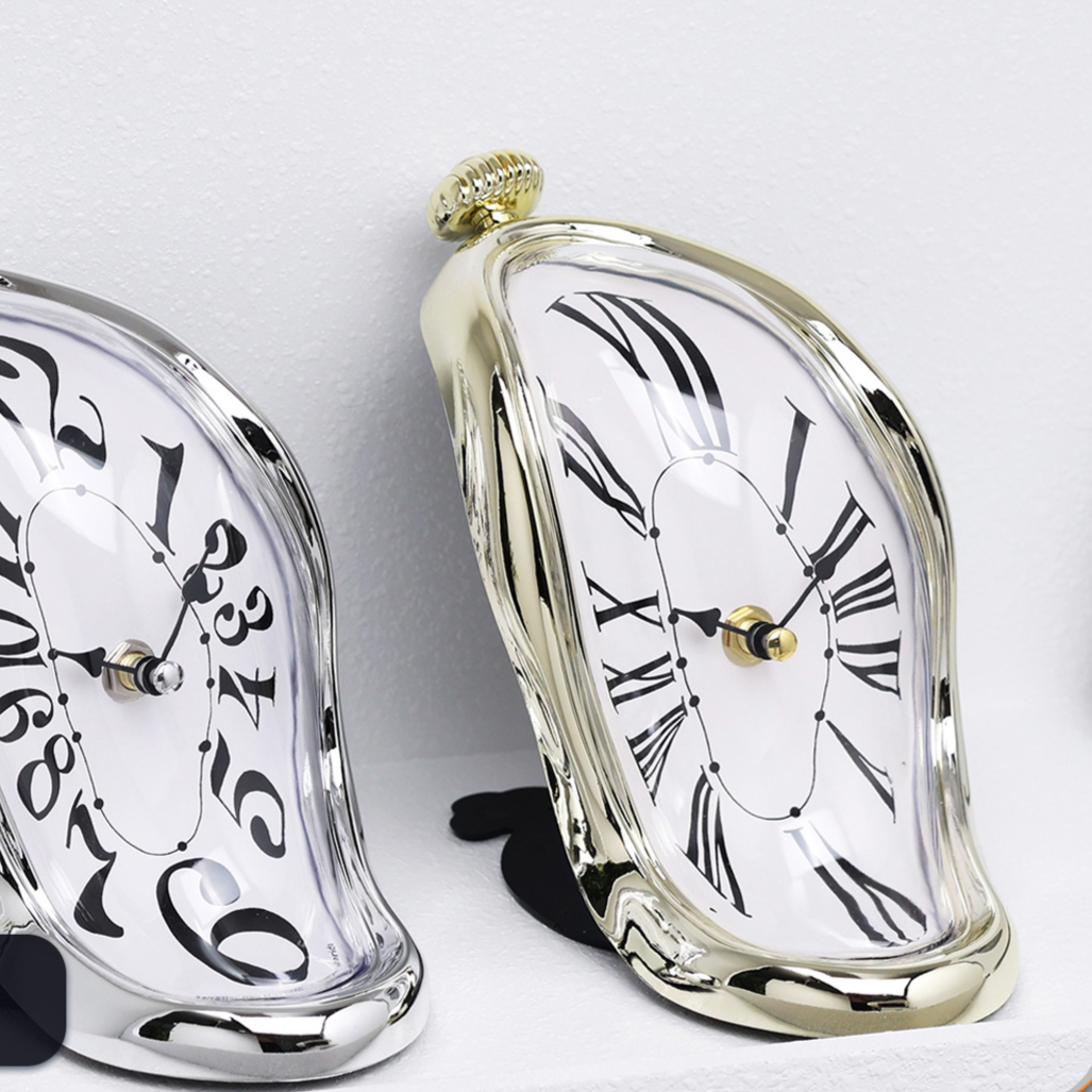 Artistic Melting Clock Home Decor