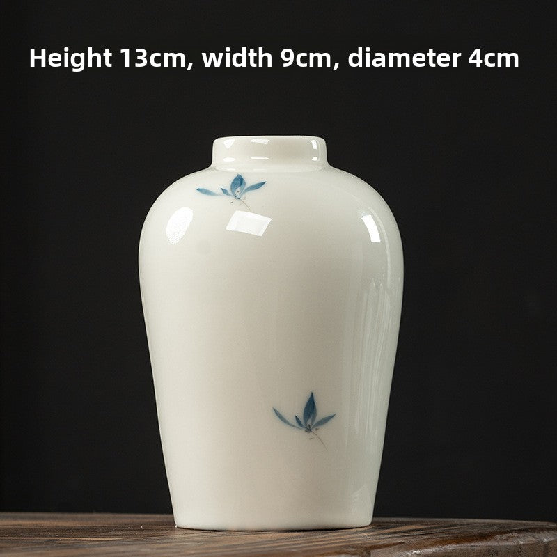 Butterfly Orchid Ceramic Vase