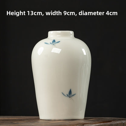 Butterfly Orchid Ceramic Vase
