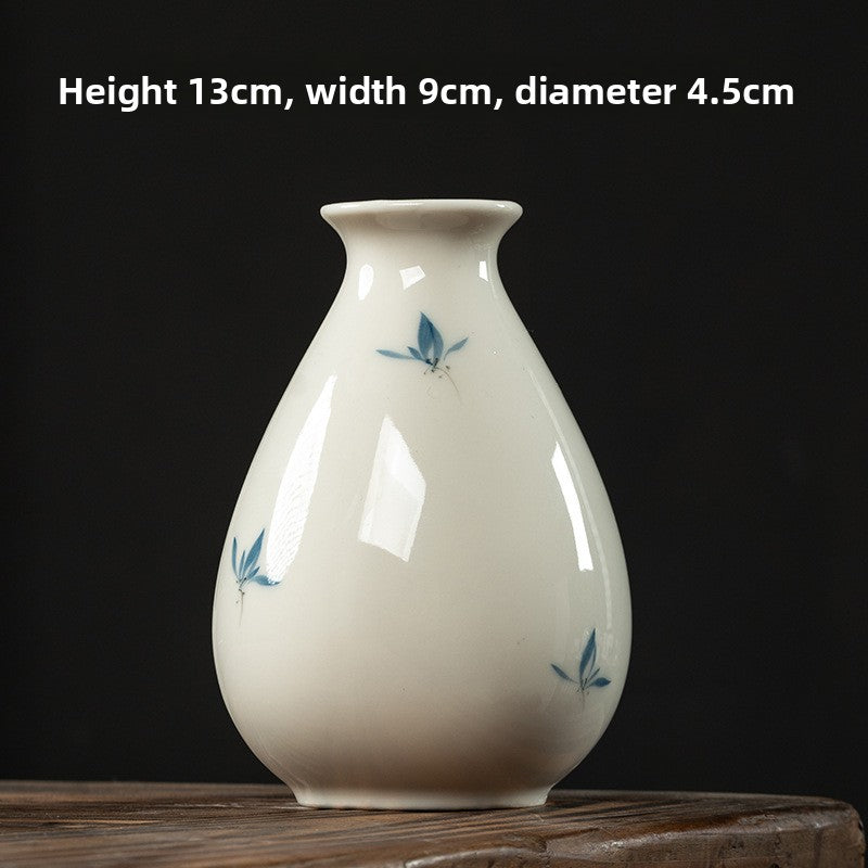 Butterfly Orchid Ceramic Vase
