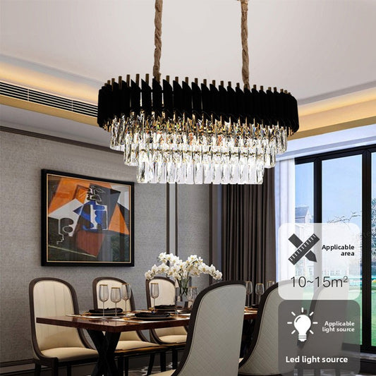 Luxury Crystal Chandelier Iron Modern Lighting