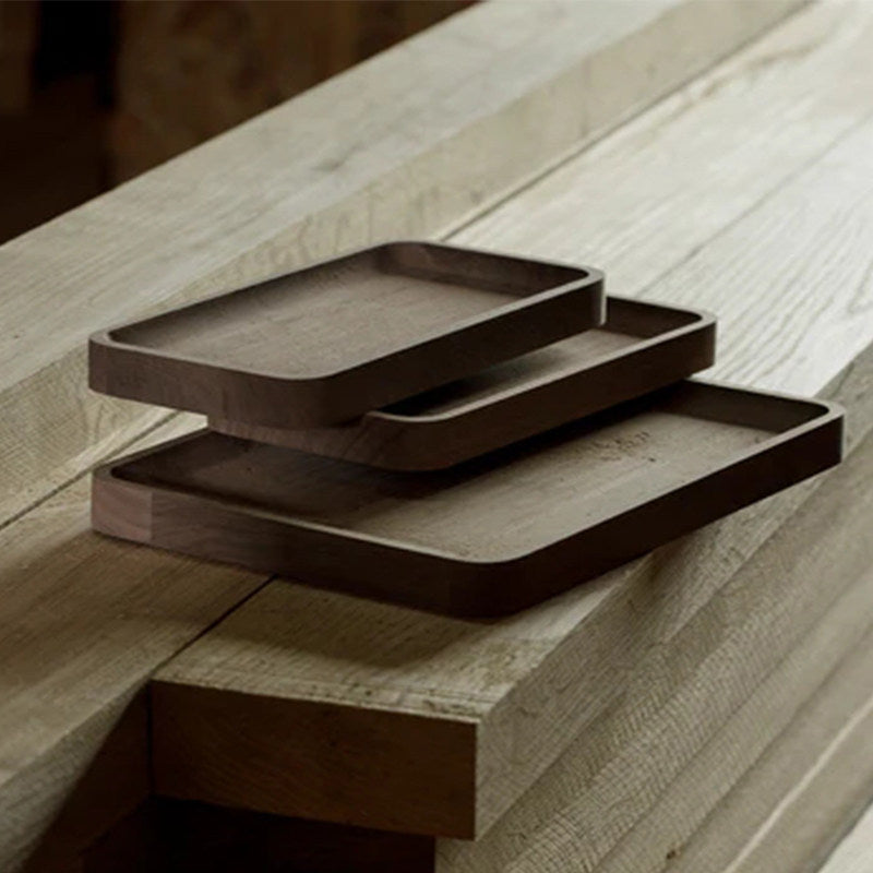 Solid Wood Desktop Storage Tray