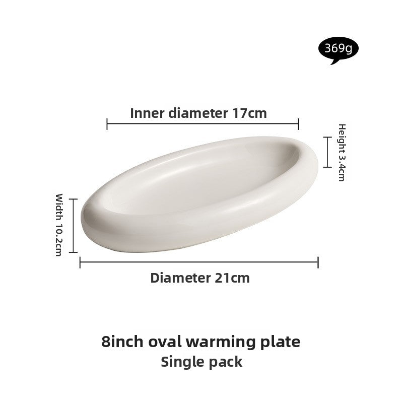 Ceramic Double Layer Insulated Serving Plate