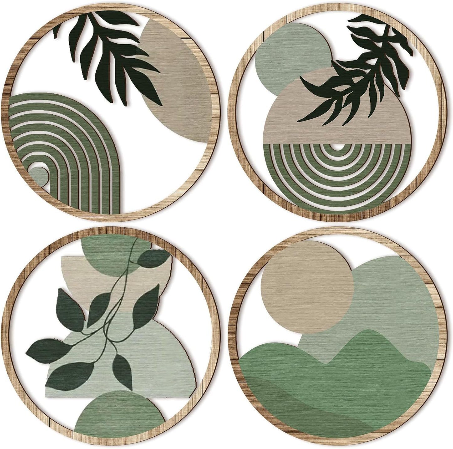 Bohemian Wooden Wall Hanging Decor Set