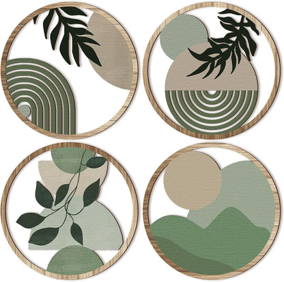 Bohemian Wooden Wall Hanging Decor Set