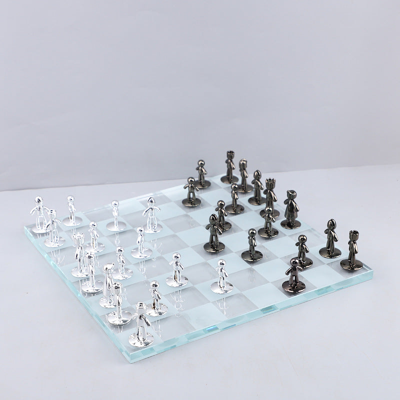 Crystal Chess Board Decor