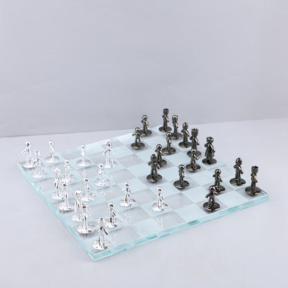Crystal Chess Board Decor