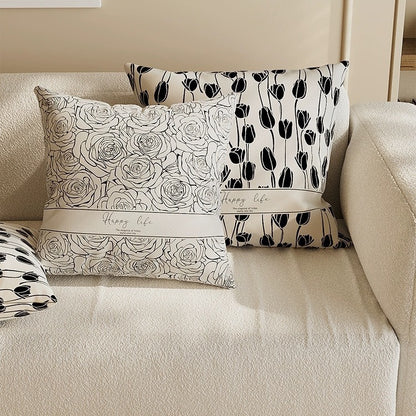 Short Velvet Pillow Case