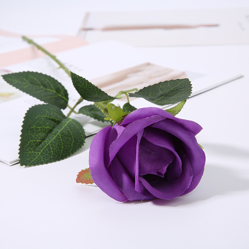 Flannel Rose Faux Flower Decor