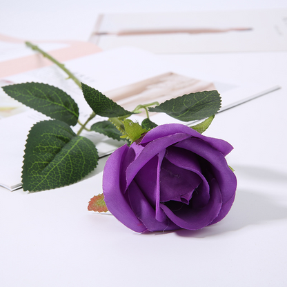 Flannel Rose Faux Flower Decor