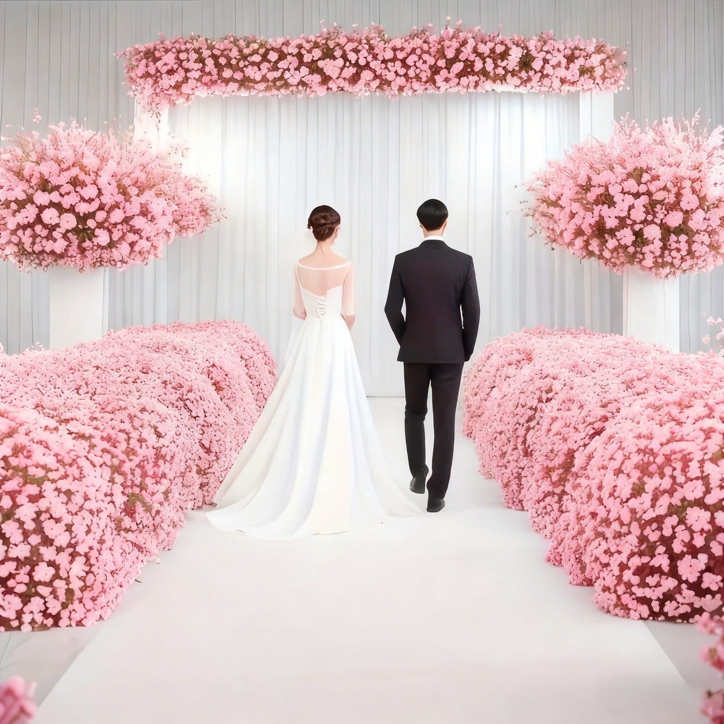 Artificial Baby Breath Flowers Plastic Decor