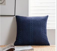 Argyle Jacquard Pillowcase for Soft Cushion Inserts