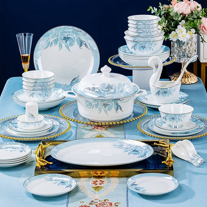 European Style Bone Bowl and Chopsticks Set