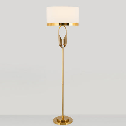 Modern Copper Floor Lamp with LED Lighting
