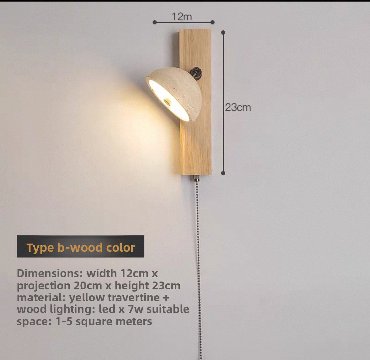 Wall Lamp with LED Lighting