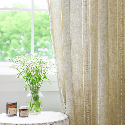 Luxe Faux Linen Semi-Blackout Curtains – Hook, Tab Top & Grommet