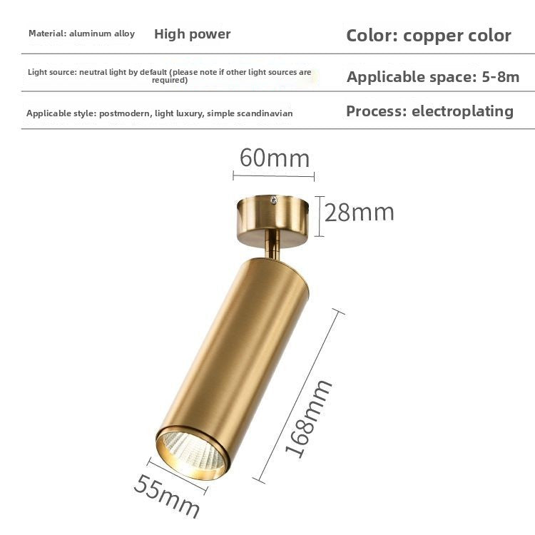Gold LED Track Lighting System