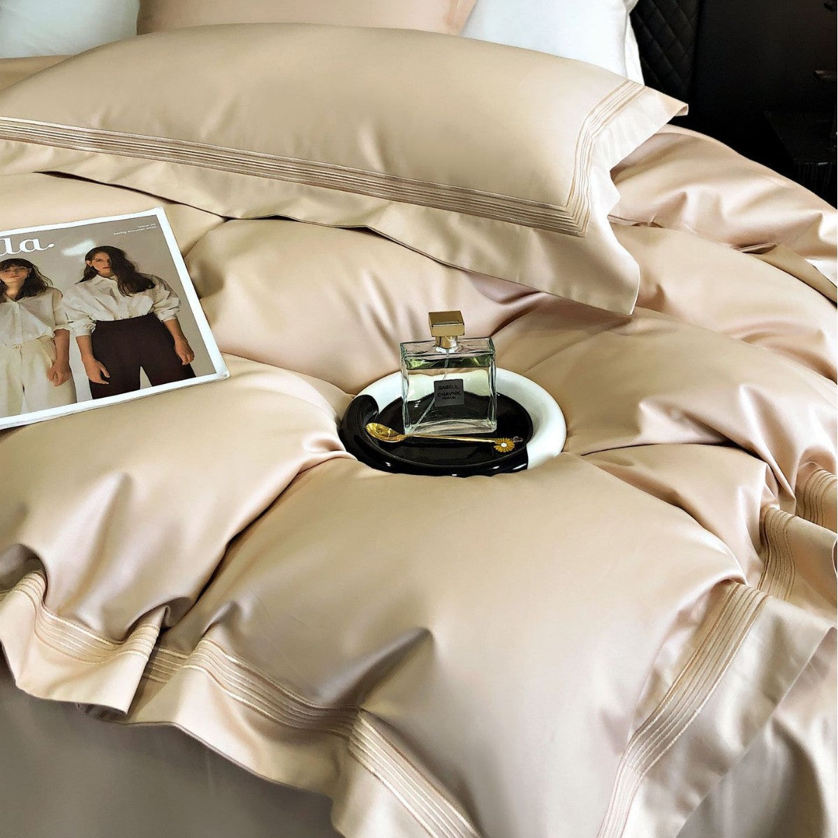 Pure Cotton Embroidered Four-Piece Bedding Set