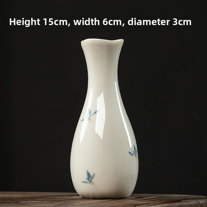 Butterfly Orchid Ceramic Vase
