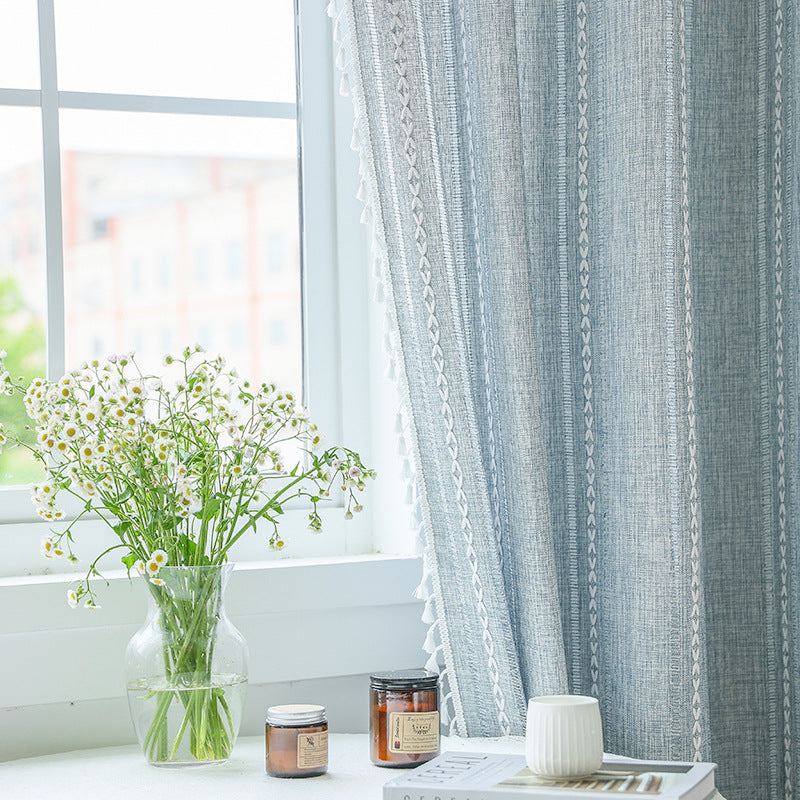 Luxe Faux Linen Semi-Blackout Curtains – Hook, Tab Top & Grommet