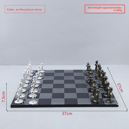 Crystal Chess Board Decor