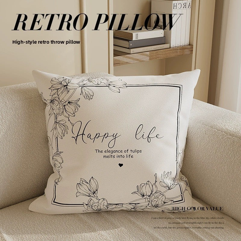 Short Velvet Pillow Case