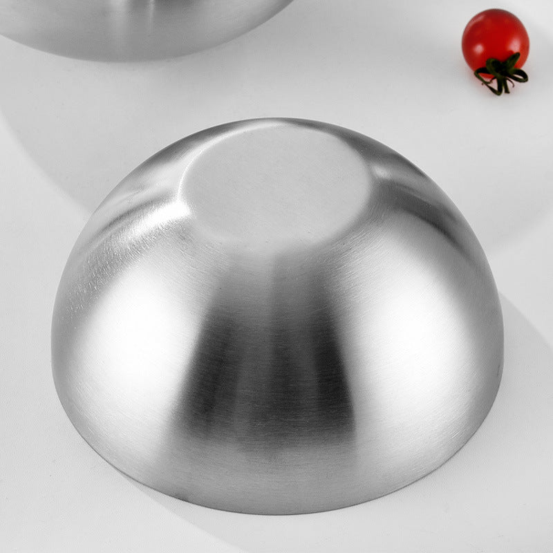 Stainless steel salad bowl