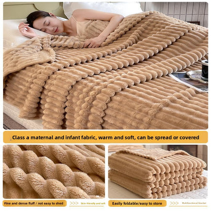 Imitation Rabbit Fur Soft Blanket
