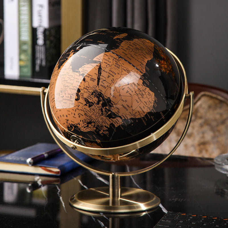 Luxury Metal Globe Desktop Decor