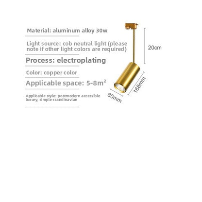 Gold LED Track Lighting System