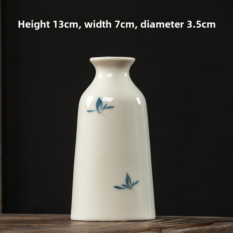 Butterfly Orchid Ceramic Vase