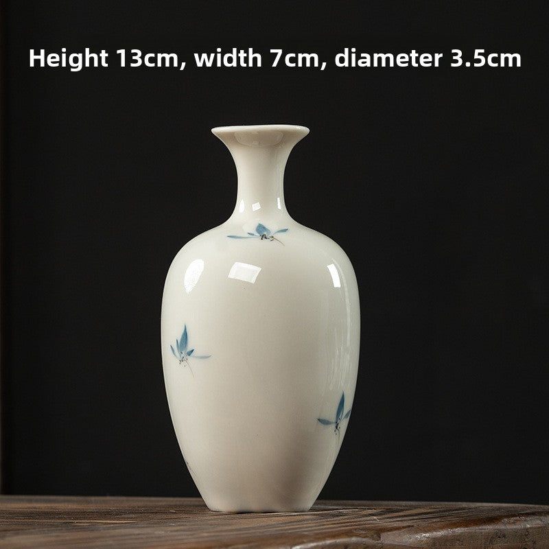 Butterfly Orchid Ceramic Vase