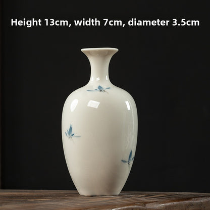 Butterfly Orchid Ceramic Vase