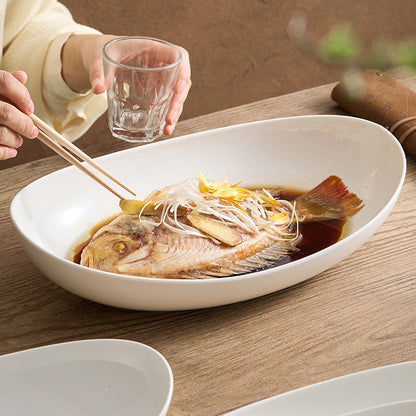 Oval Ceramic Serving Bowl