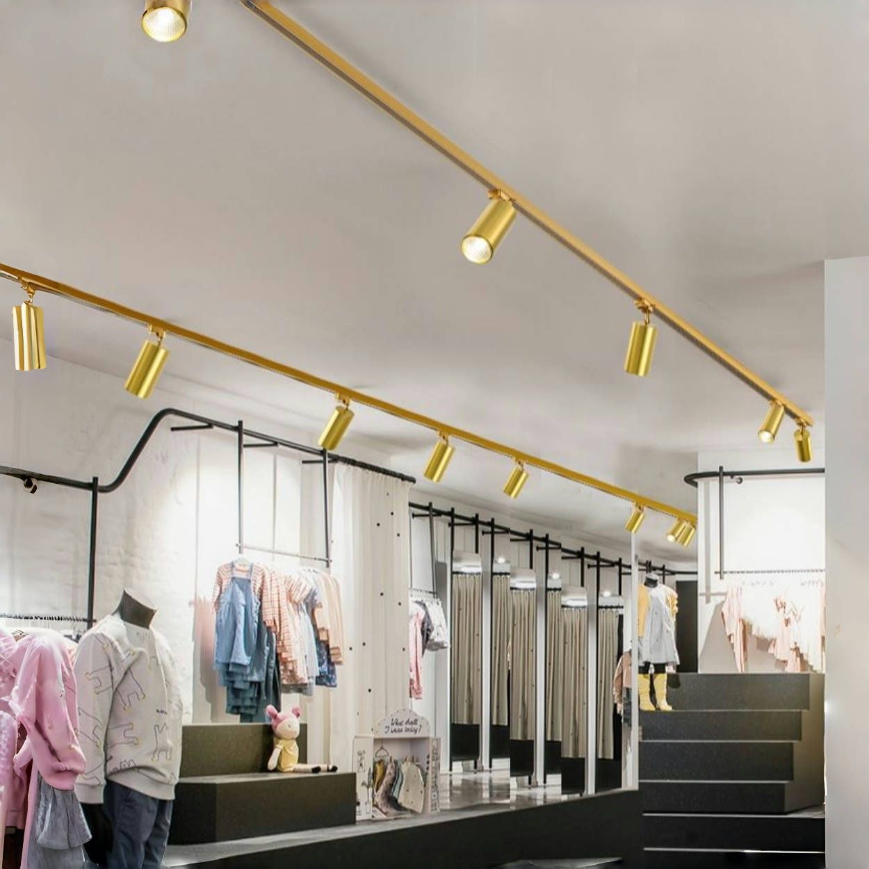 Gold LED Track Lighting System