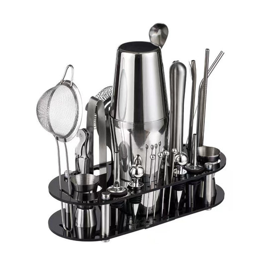 Professional 23-Piece Stainless Steel Bartending Tool Set