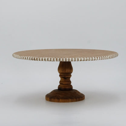 Wooden cake stand