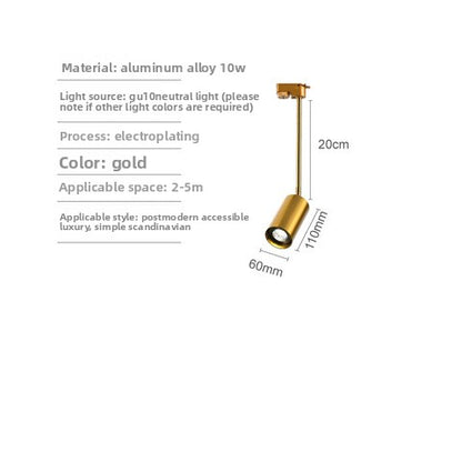 Gold LED Track Lighting System