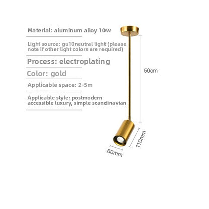 Gold LED Track Lighting System