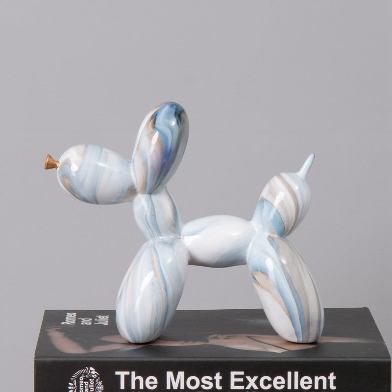 Nordic Style Artistic Resin Dog Figurine Home Decor